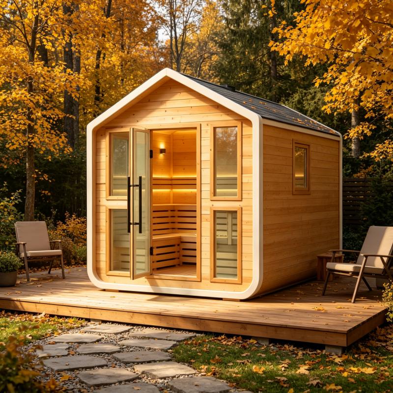 Spa Wellness Hotel - Wykonana na zamówienie, luksusowa sauna z